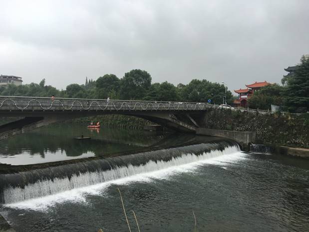 拦河闸坝有效调节城市生态水面